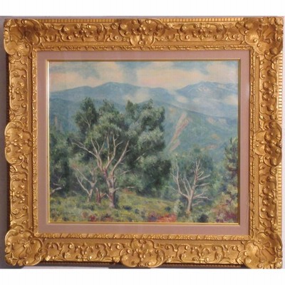 【送料無料】 伊藤 直 「過ぎ行く時」 油彩10号 絵画