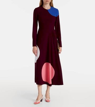 Roksanda Withiel printed crêpe midi dress