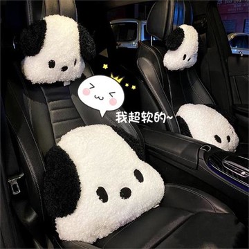 可愛卡通小狗汽車頭枕車載護頸枕座椅腰靠抱枕靠墊車用車載枕頭