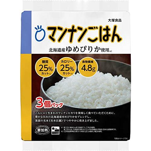 マンナンヒカリ 大塚食品 マンナンごはん 160g×3個パック ×8袋