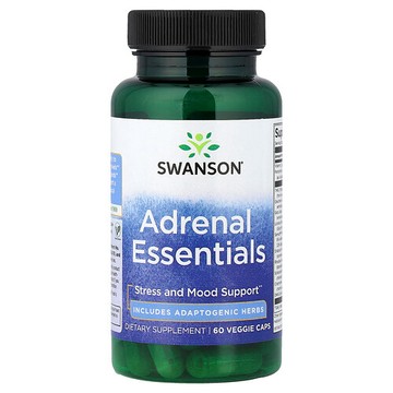 Swanson Vitamins, 腎上腺精華，60 粒素食膠囊