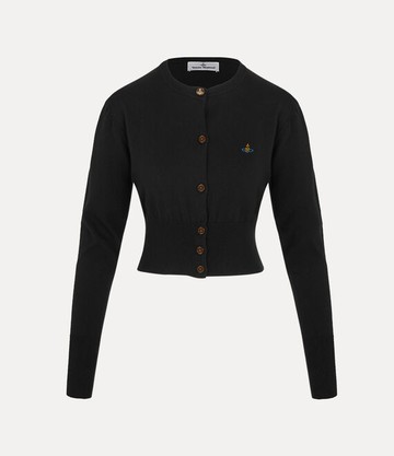 Vivienne Westwood Bea Cropped Cardigan Cotton / Cashmere Black L Women