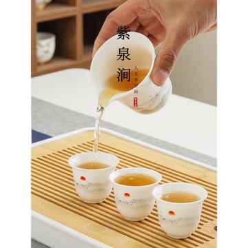 JOJO'S L. PD.紫泉澗.功夫茶具套裝家用陶瓷蓋碗儲水茶盤 | 茬議