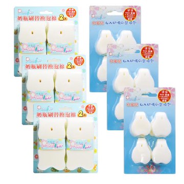 【韓國朴蜜兒】泡棉精省替換組3+3(泡棉刷 可替換刷 保溫杯清潔刷)