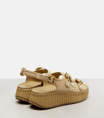 Chloé Nama suede platform sandals