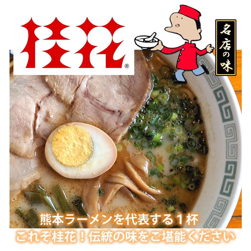 ラーメン 桂花ラーメン 黒マー油 豚骨ラーメン 送料無料 2食 半なま麺 お取り寄せ 熊本ラーメン ご当地ラーメン