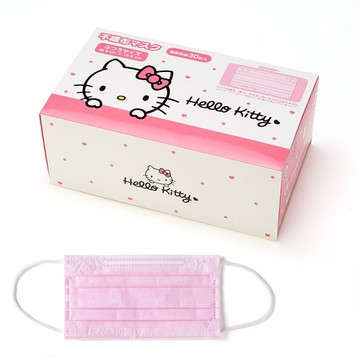 【震撼精品百貨】Hello Kitty 凱蒂貓-日本三麗鷗 kitty 成人不織布面罩口罩30片裝(非醫療)#16171