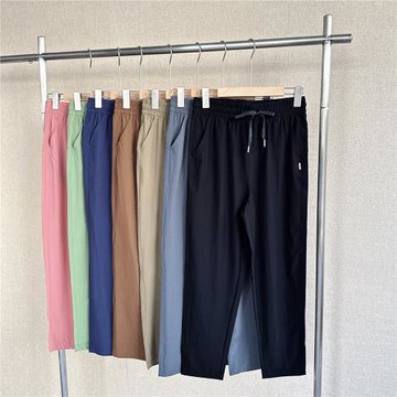 小雪家女士夏季冰爽面膜褲透氣輕薄防曬褲九分小腳休閑褲速干百搭