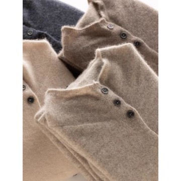 24秋季新款baby小山羊絨針織開衫立領針織衫寬松軟糯毛衣秋季外套