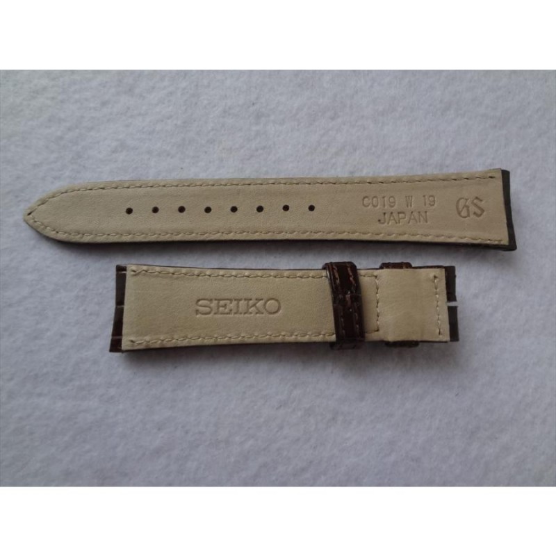 グランドセイコー 純正ベルト 純正バックル 茶 クロコダイル グランド