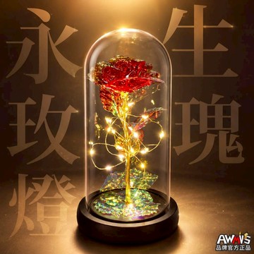 【AWMVS】金箔玫瑰花 七彩鐳射玫瑰 仿真植物 母親節 情人節 畢業 永生花 花 畢業花束 花束 教師節 聖誕節