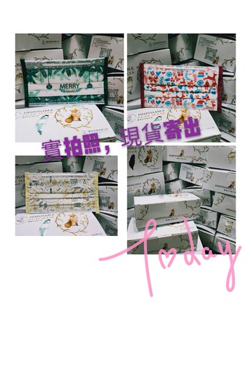 現貨 聖誕節口罩 藤花科技 大人平面口罩 一盒30入混裝 台灣製