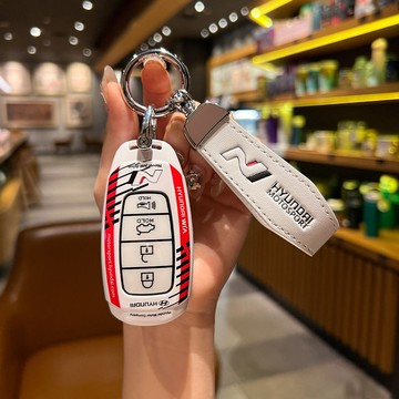Hyundai 現代鑰匙殻 CUSTIN VENUE Elantra 鑰匙套 汽車鑰匙套 梓閤金鑰匙殼 金屬全包扣殻