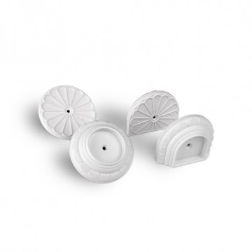 DEMBY - 門欄專用牆面保護靠座-TWP002-002-白