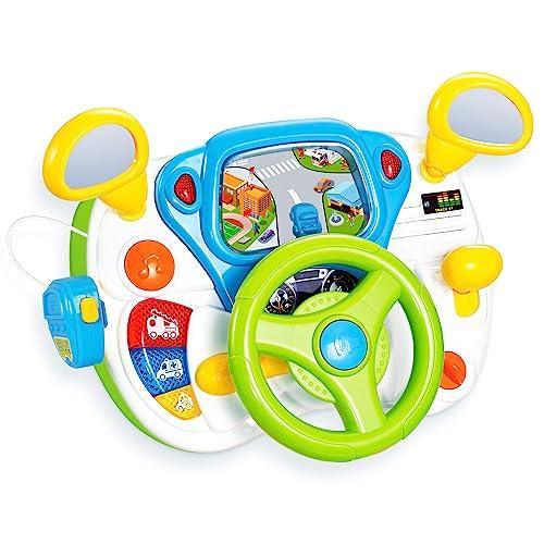 AMOSTING Steering Wheel Toys for Toddler Boys Girls,Interactive