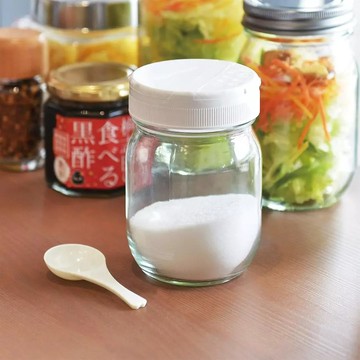 SEISHO 星硝 2WAY雙開口玻璃調味料罐 附匙  1個  320ml