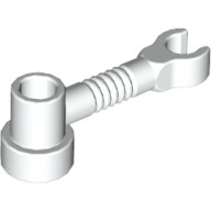 棍磚 1x3 with Clip and Stud Receptacle (Robot Arm) 白色 4735