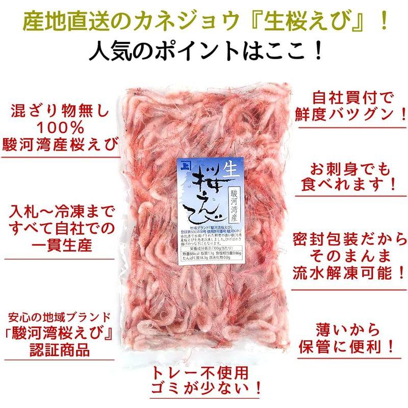 食品 兼上 生桜えび 100g×5袋セット 駿河湾産 由比 静岡 冷凍 さくらえび サクラエビ カネジョウ