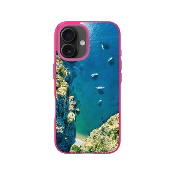 iPhone 16 Clear 粉漾桃 - LOOK！多看我一眼 LOOK! Nature Seeks Attention - 大自然的傑作（蔚藍海岸）