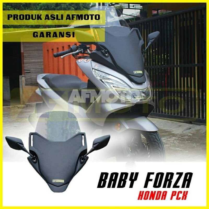 HONDA PCX160 PCX125 カスタム フロント ベイビーフォルツァ ウィンドシールド ウインドシールド サイドミラーセット タイプ2 通販  LINEポイント最大GET | LINEショッピング