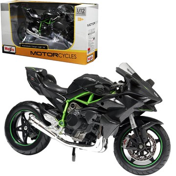 Maisto 1:12 川崎 Kawasaki Ninja H2-R 摩托車模型 灰色  1個