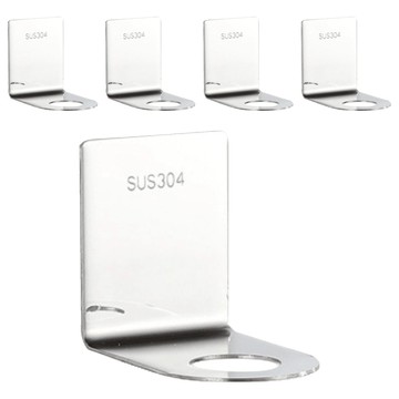 FANCY LIFE 不鏽鋼沐浴乳掛架 大  銀色  5個