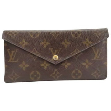LOUIS VUITTON LV 路易威登 棕色 原花 PVC塗層帆布 Portefeuille Origami 長夾 M40487 【二手名牌BRAND OFF】