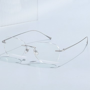 純鈦眼鏡 無度數眼鏡 超輕鏡架 眼鏡 鏡框 顯臉小 素顏眼鏡 學生眼鏡 鏡架 無框眼鏡 氣質眼鏡 小臉神器 禮物 049