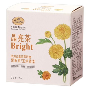 Magnet 曼寧晶亮茶 無咖啡因草本花果茶 含葉黃素、玉米黃素 隨時補充  2g  10包  1盒