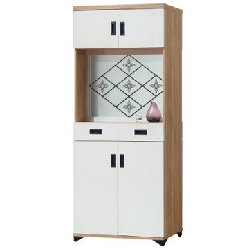 文創集 肯斯 時尚2.6尺多功能雙面鞋櫃/玄關櫃(二色可選)-79x39.6x189cm免組