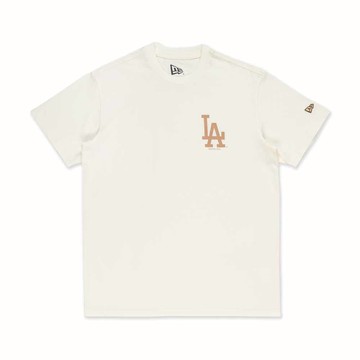 NEW ERA 男女 短袖上衣 ESSENTIAL FW25 洛杉磯道奇 白 NE14701219