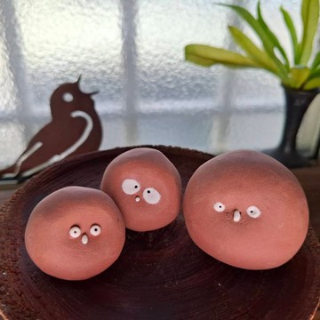 陶偶一家人系列- 12 號 療癒系手作陶偶 文創 擺飾