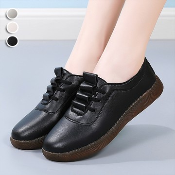 【韓國K.W.】Y7711現貨清新飄飄真皮工藝老師傅上班通勤鞋(樂福鞋/休閒鞋/牛津鞋)