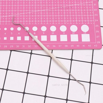 超輕粘土用雙頭勾針彎針鉤針樹脂粘土多肉植物連接針 翻糖模具 黏土工具