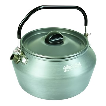 RHINO 犀牛 超輕鋁合金造型茶壺 不鏽鋼握把 0.8L  銀色  1個