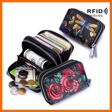 【台灣現貨】RFID真皮零錢包 真皮短夾 女用皮夾 小皮夾 零錢袋 零錢真皮 女 短皮夾 錢包 短夾 小錢包 皮夾零錢包