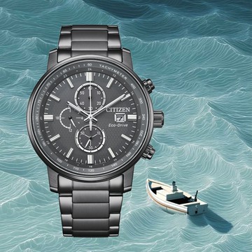 CITIZEN_星辰 Eco-Drive 光動能 潮流計時男錶-43mm(CA0847-88H)