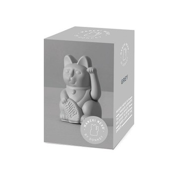 DONKEY 幸運繽紛招手招財貓 - 迷你版(灰色)