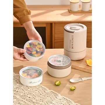 316不銹鋼保溫飯盒3一個人飯菜分離輕便可微波爐冬天帶飯加熱飯盒