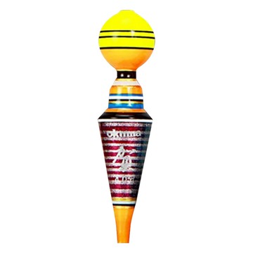 okuma 寶熊釣具 熊賀 釣蝦標 浮標 吸震 抗氣泡 雙色 中通波 阿波 蝦標 泰國蝦 3.6分  金虹黃  1個