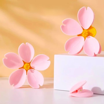 櫻花封口夾花朵造型零食夾 保鮮封口夾子 食品夾 茶葉保鮮夾 磁吸冰箱貼