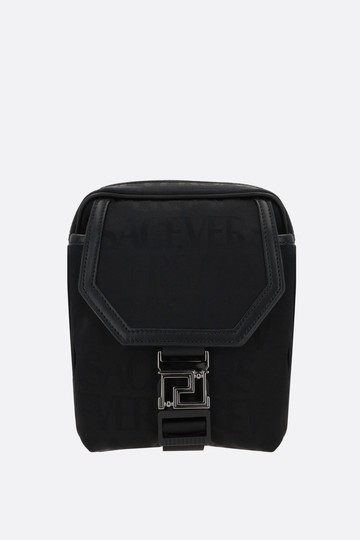 VERSACE Versace Allover nylon crossbody bag Man