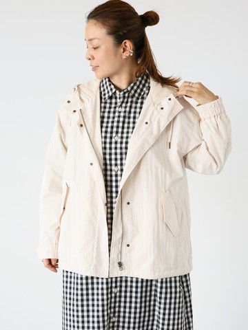 防潑水/花粉雙口袋功能型連帽夾克外套(FD41L0Y0180) - Lugnoncure