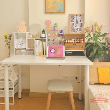 桌子 學習桌家用學習書桌簡約學生臥室ins白色寫字臺租房電腦桌