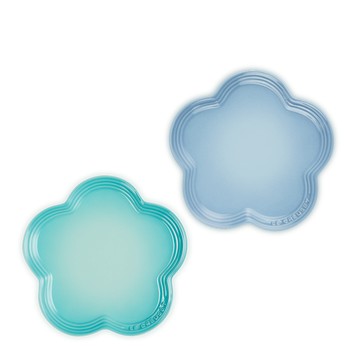 LE CREUSET -瓷器花型盤 23cm(海岸藍/薄荷綠 2色選1)