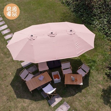 戶外遮陽傘 中柱傘 羅馬傘 香蕉傘 擺攤傘 庭院傘 三頭傘戶外遮陽傘花園露臺別墅庭院傘大型中柱傘太陽傘公園傘陽臺