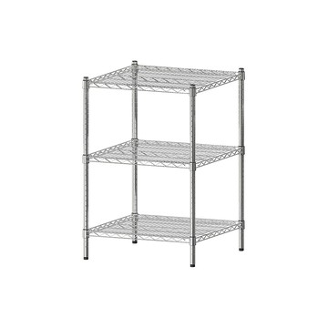 dayneeds 荷重型 60x60x90cm 三層電鍍(鎖管)波浪鐵架
