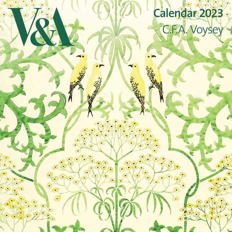 VA: Voysey Mini Wall Calendar 2023 (Art Calendar)