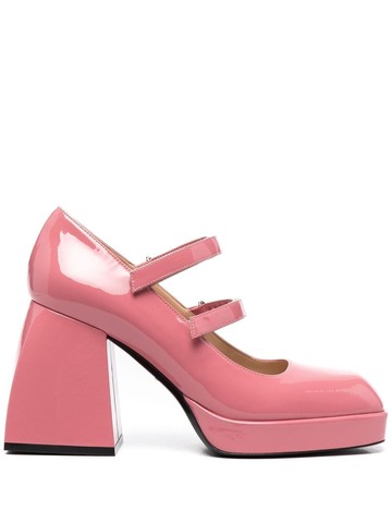 Nodaleto - double-strap pumps - women - Leather/Leather/Leather/Rubber - 36.5 - Pink