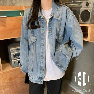 牛仔外套女春裝韓版bf春秋季牛仔衣褂【聚物優品】